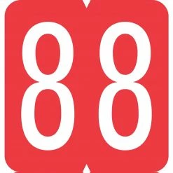 Medical Arts Press® GBS® Compatible 1900 Series Numeric Roll Labels; "8"