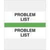 Medical Arts Press® Standard Preprinted Chart Divider Tabs; Problem List, Light Green