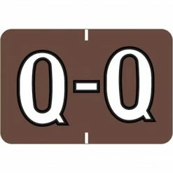 Medical Arts Press® Colwell Jewel Tone® Compatible Alpha Binder Sheet Labels; "Q"