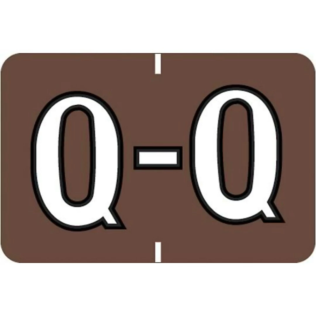 Medical Arts Press® Colwell Jewel Tone® Compatible Alpha Binder Sheet Labels; "Q"