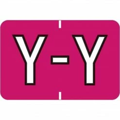 Medical Arts Press® Colwell Jewel Tone® Compatible Alpha Binder Sheet Labels; "Y"