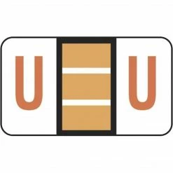 Medical Arts Press® Jeter® Compatible 5100 Series Alpha Roll Labels, "U"