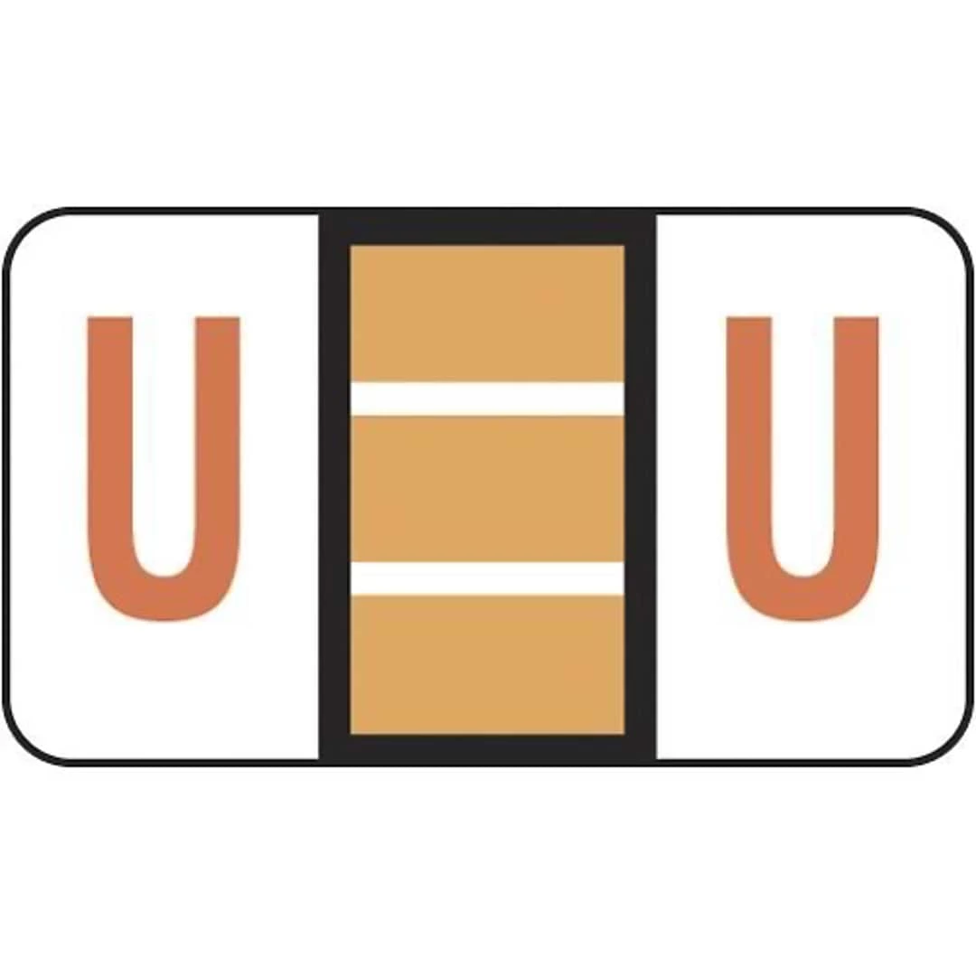 Medical Arts Press® Jeter® Compatible 5100 Series Alpha Roll Labels, "U"