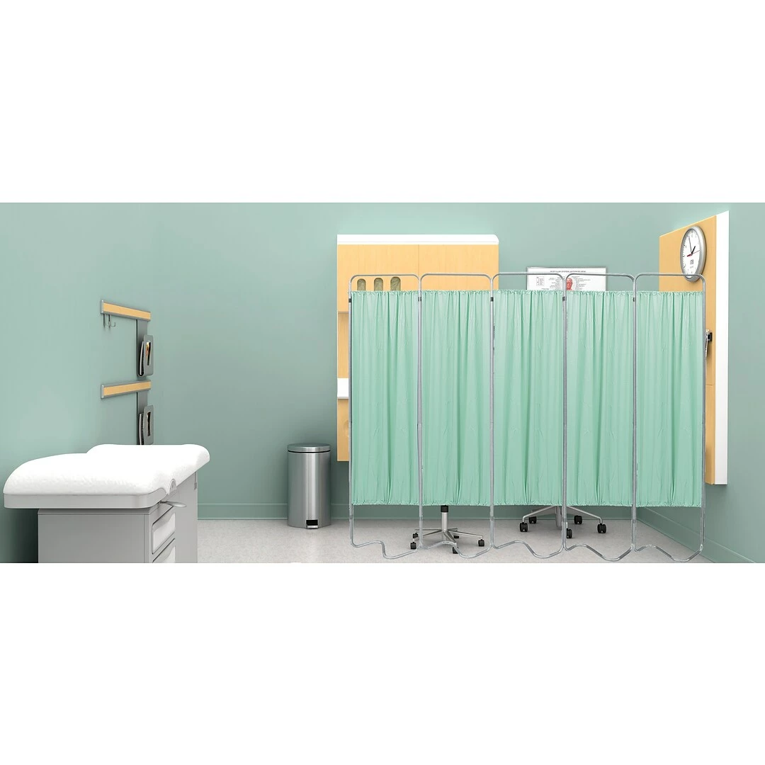 Omnimed Privacy Screen With 3 Green Panels (153053-15) - Image 2