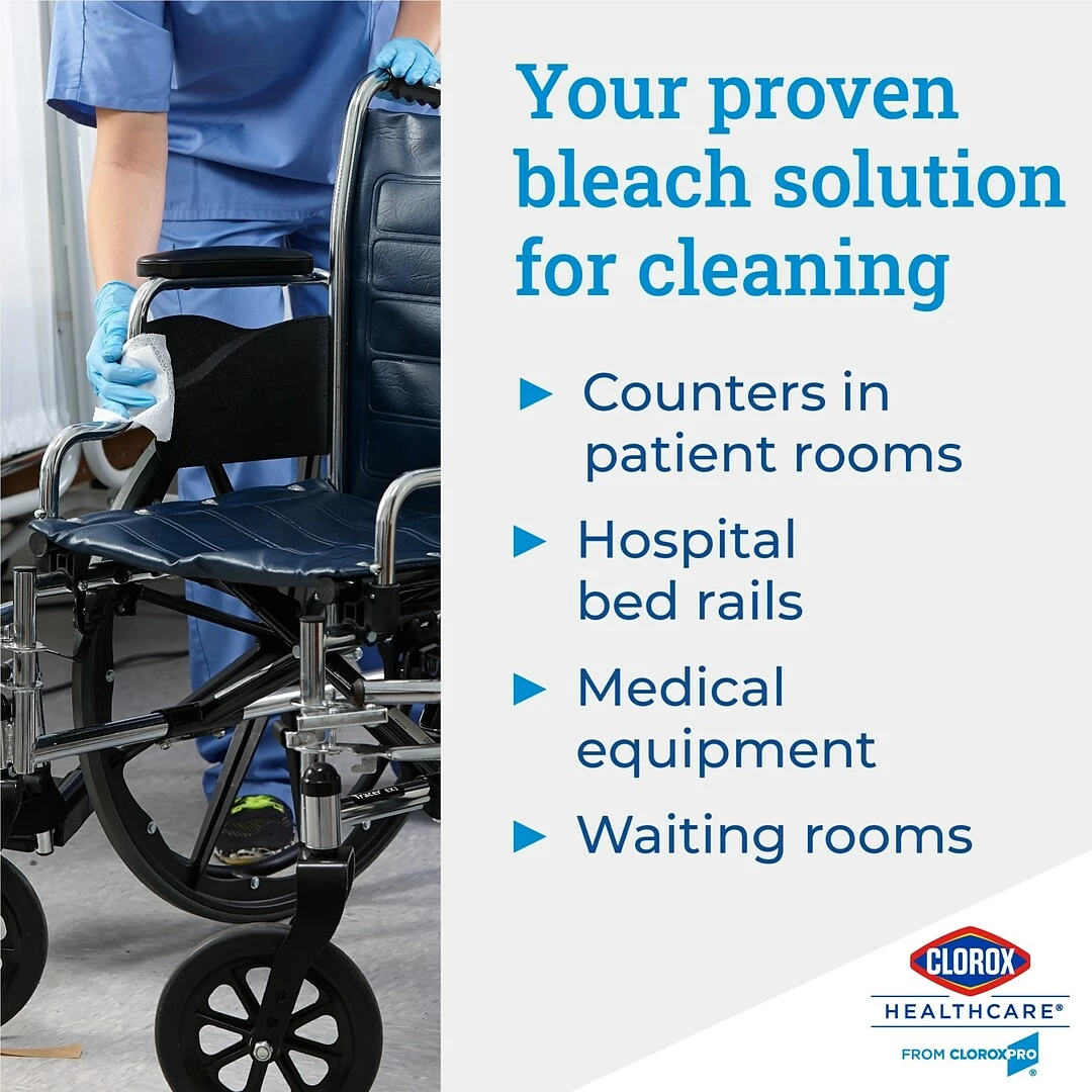 Clorox Healthcare® Bleach Germicidal Wipes, 110 Count Bucket (Pack Of 2) (30358) - Image 7