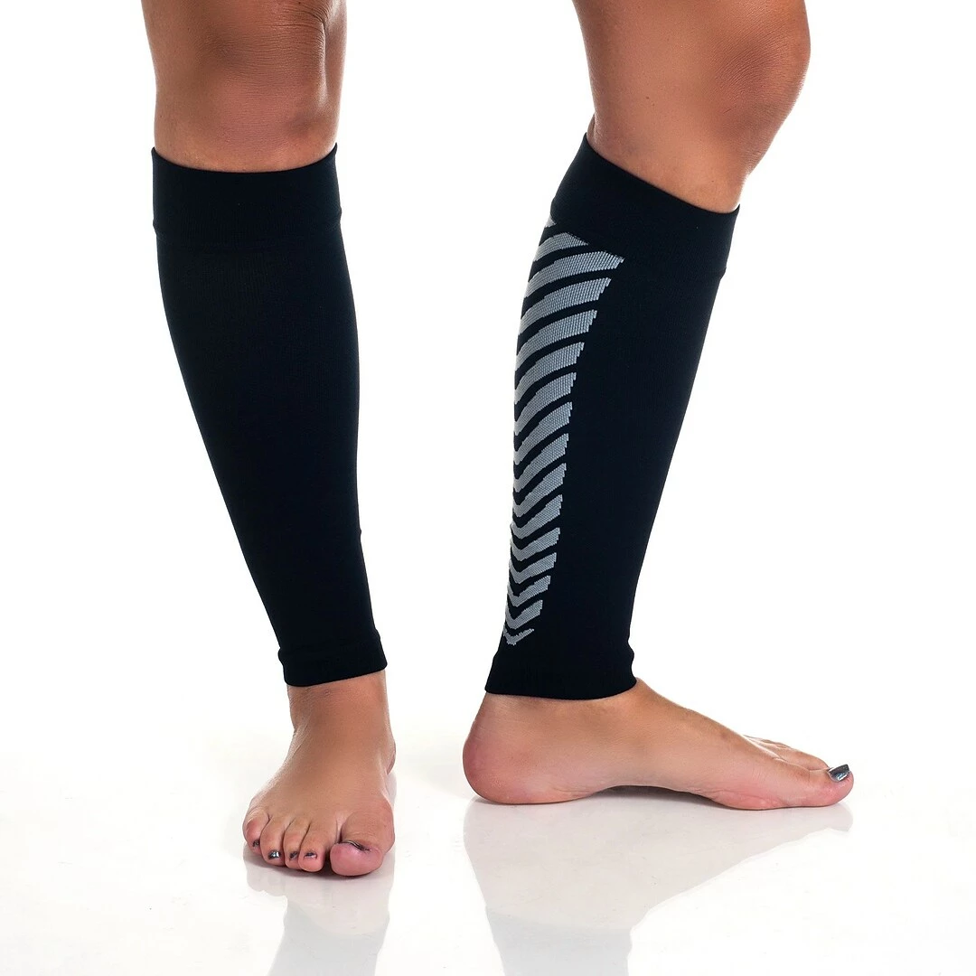 Trademark Global Trademark Remedy™ Calf Compression Running Sleeve Socks, Black, XL - Image 2