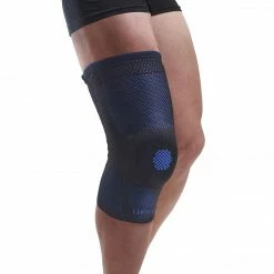 Cando Uriel Genusil Rigid Knee Sleeve, Patella Support, Large, Blue