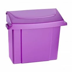 Alpine Industries Alpine Sanitary Napkins Receptacle 5 X 9 X 12 In, Hygiene Products, Tampon & Waste Disposal Container (Purple)