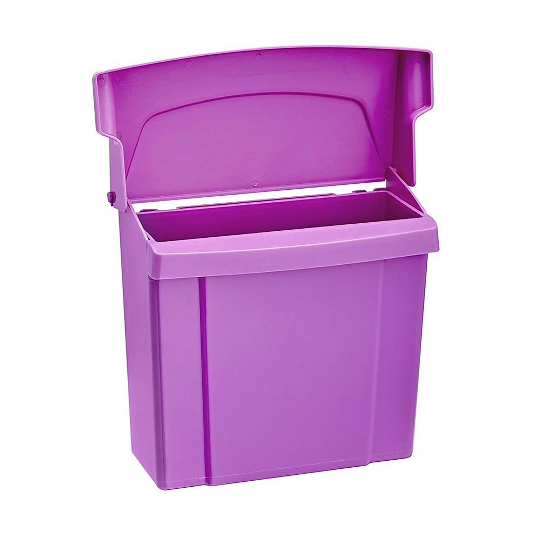 Alpine Industries Alpine Sanitary Napkins Receptacle 5 X 9 X 12 In, Hygiene Products, Tampon & Waste Disposal Container (Purple) - Image 2