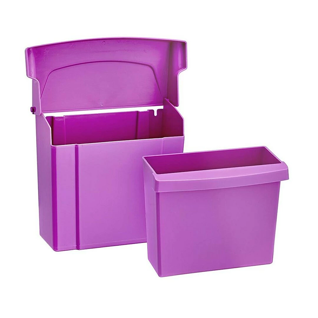 Alpine Industries Alpine Sanitary Napkins Receptacle 5 X 9 X 12 In, Hygiene Products, Tampon & Waste Disposal Container (Purple) - Image 3