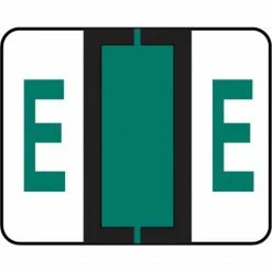 Medical Arts Press® TAB® Products Compatible Alpha Sheet Style Labels, Letter E