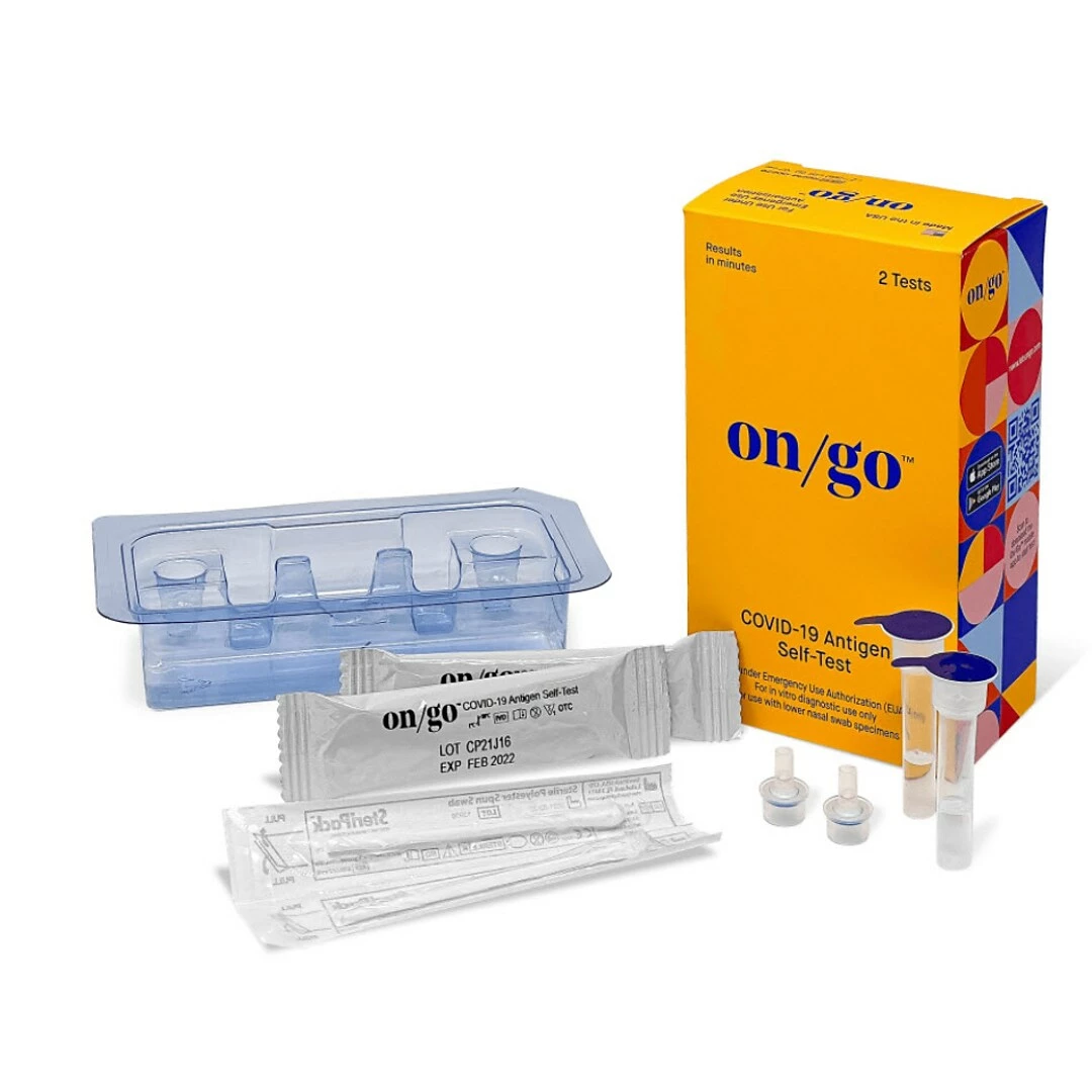 DemeTECH On/Go COVID-19 Antigen Self-Test, On The Go Kit, 2 Tests/Box, 200 Tests Total (TBN203265) - Image 3