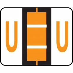 Medical Arts Press® TAB® Products Compatible Alpha Roll Labels, Letter U