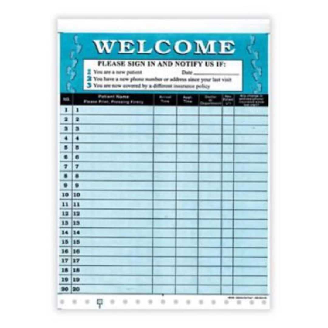 Medical Arts Press® Designer Privacy Sign-In Sheets; Mini-Feet