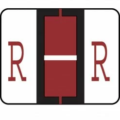 Medical Arts Press® TAB® Products Compatible Alpha Sheet Style Labels; Letter R