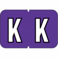 Medical Arts Press® Barkley® & Sycom® Compatible Alpha Sheet Style Labels, "K"