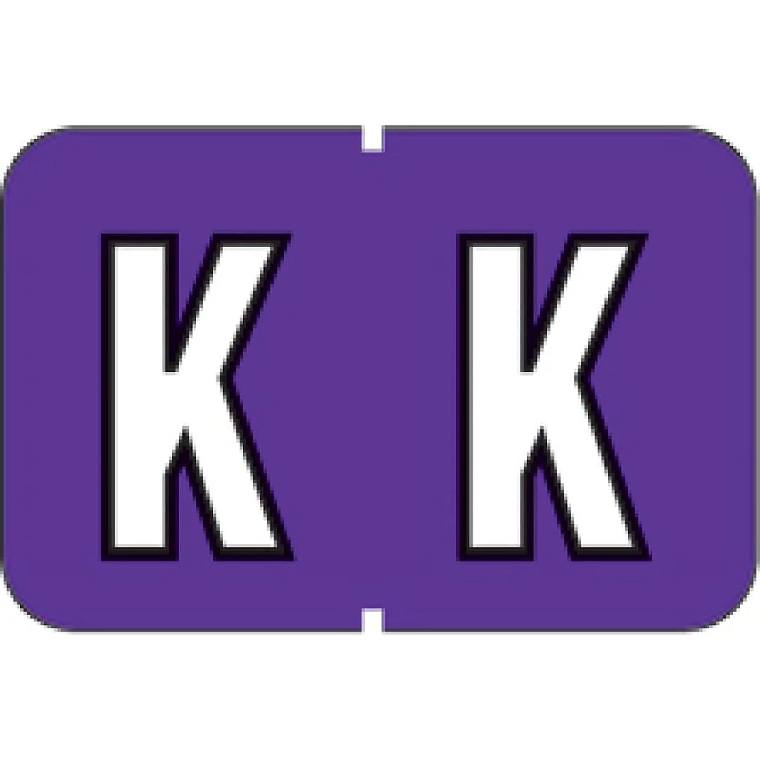 Medical Arts Press® Barkley® & Sycom® Compatible Alpha Sheet Style Labels, "K"