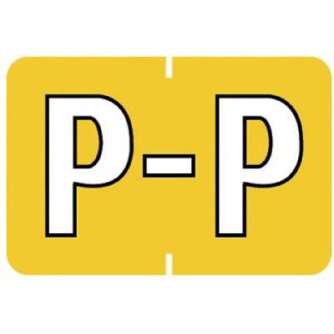 Medical Arts Press® Barkley® & Sycom® Compatible Alpha Sheet Style Labels, "P"
