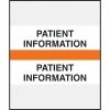 Medical Arts Press® Standard Preprinted Chart Divider Tabs, Patient Information, Orange