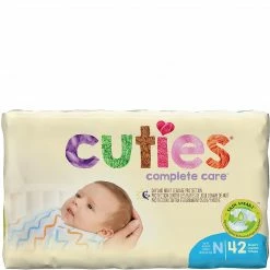 Cuties Baby Diapers, Size 0, 4 Bags Of 42, 168 CT (CR0001)