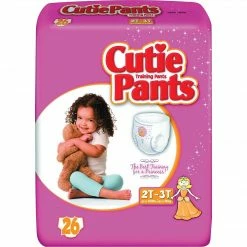 Cuties™ Training Pants, Girl 2T-3T, 104/Carton