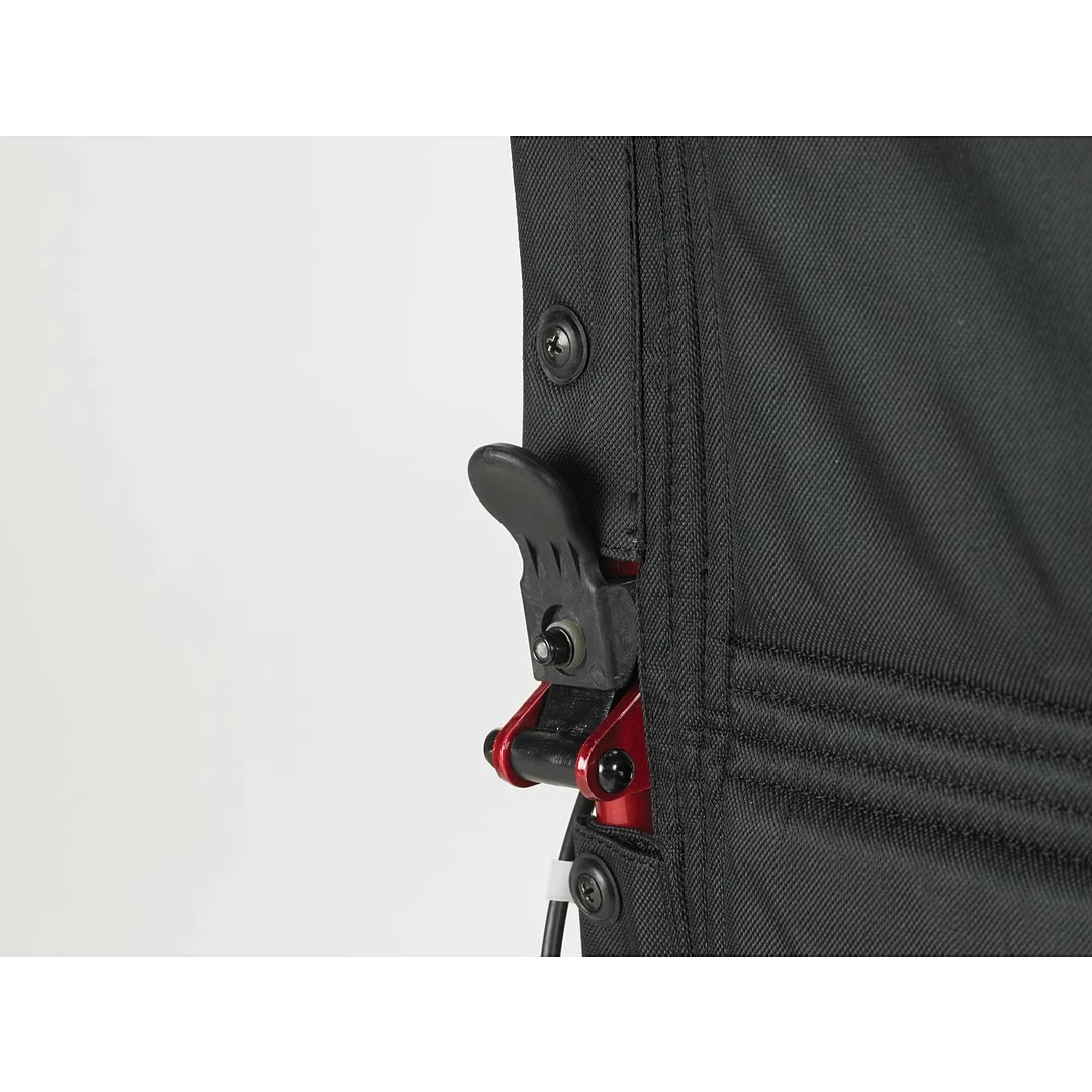 Drive Medical Lightweight Steel Transport Wheelchair Fixed Full Arms 19" Seat (TR39E-SV) - Image 2