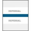Medical Arts Press® Standard Preprinted Chart Divider Tabs; Referrals, Dark Blue