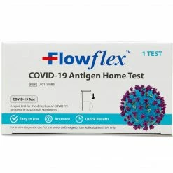 FlowFlex COVID-19 Antigen Rapid Home Test Kit, 20 Tests (TBN203236)
