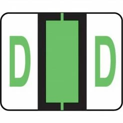 Medical Arts Press® TAB® Products Compatible Alpha Sheet Style Labels, Letter D