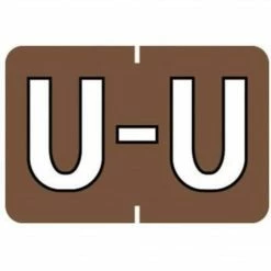 Medical Arts Press® Barkley® & Sycom® Compatible Alpha Sheet Style Labels, "U"