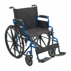 Drive Medical Viper Plus GT Full Reclining Wheelchair, Detachable Full Arms, 16" Seat