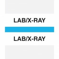 Medical Arts Press® Standard Preprinted Chart Divider Tabs, Lab/X-Ray, Light Blue