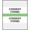 Medical Arts Press® Standard Preprinted Chart Divider Tabs, Consent Forms, Light Green