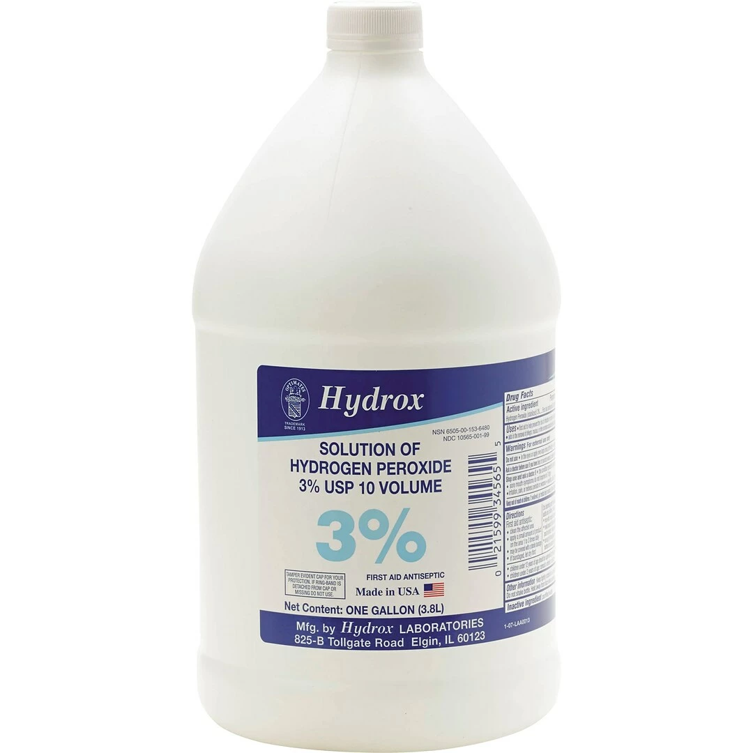 Medline, Hydrogen Peroxide 3%, 1 Gallon, 4/Carton (MDS098002) - Image 2