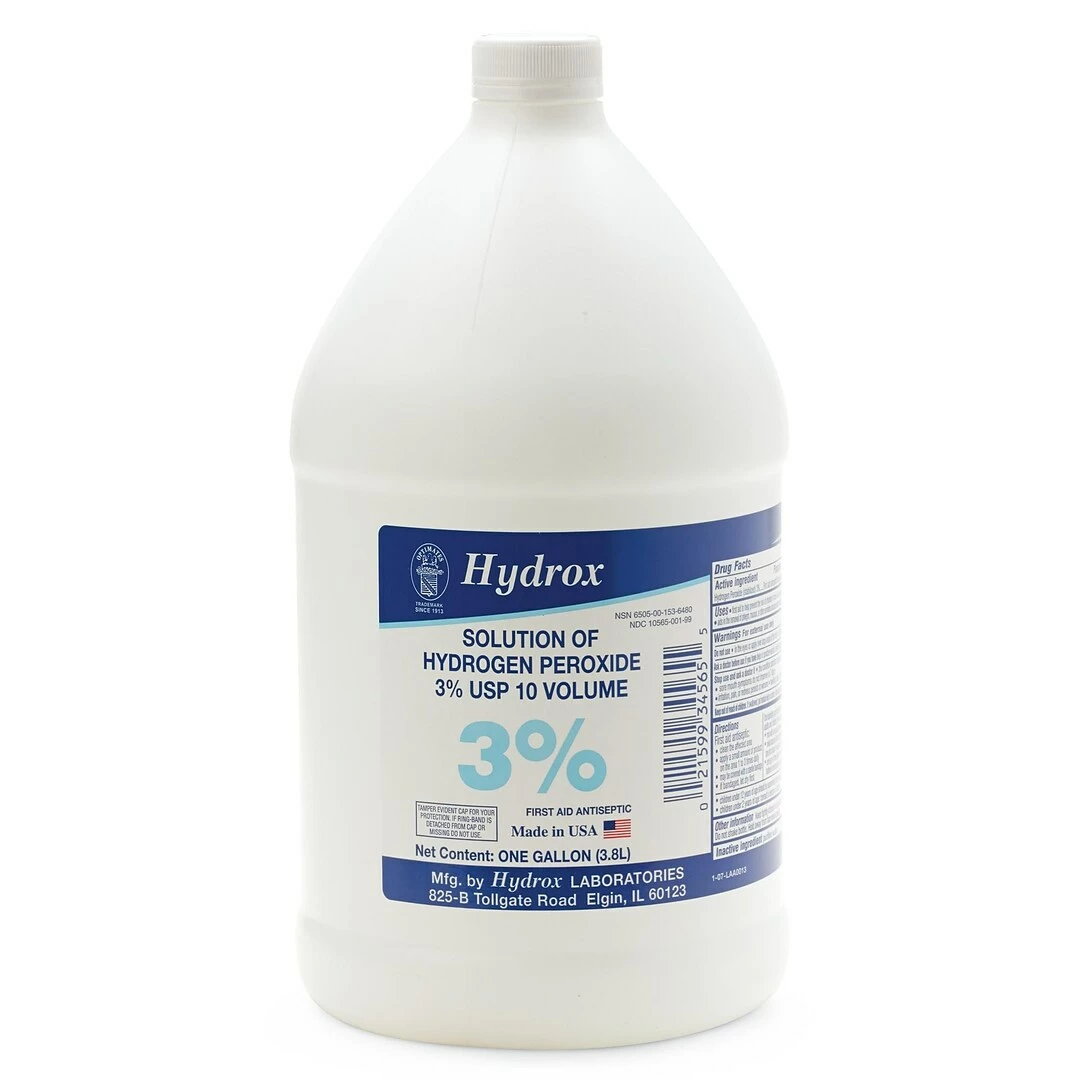 Medline, Hydrogen Peroxide 3%, 1 Gallon, 4/Carton (MDS098002) - Image 3