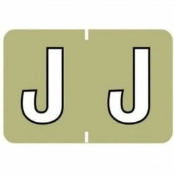 Medical Arts Press® Barkley® & Sycom® Compatible Alpha Sheet Style Labels, "J"