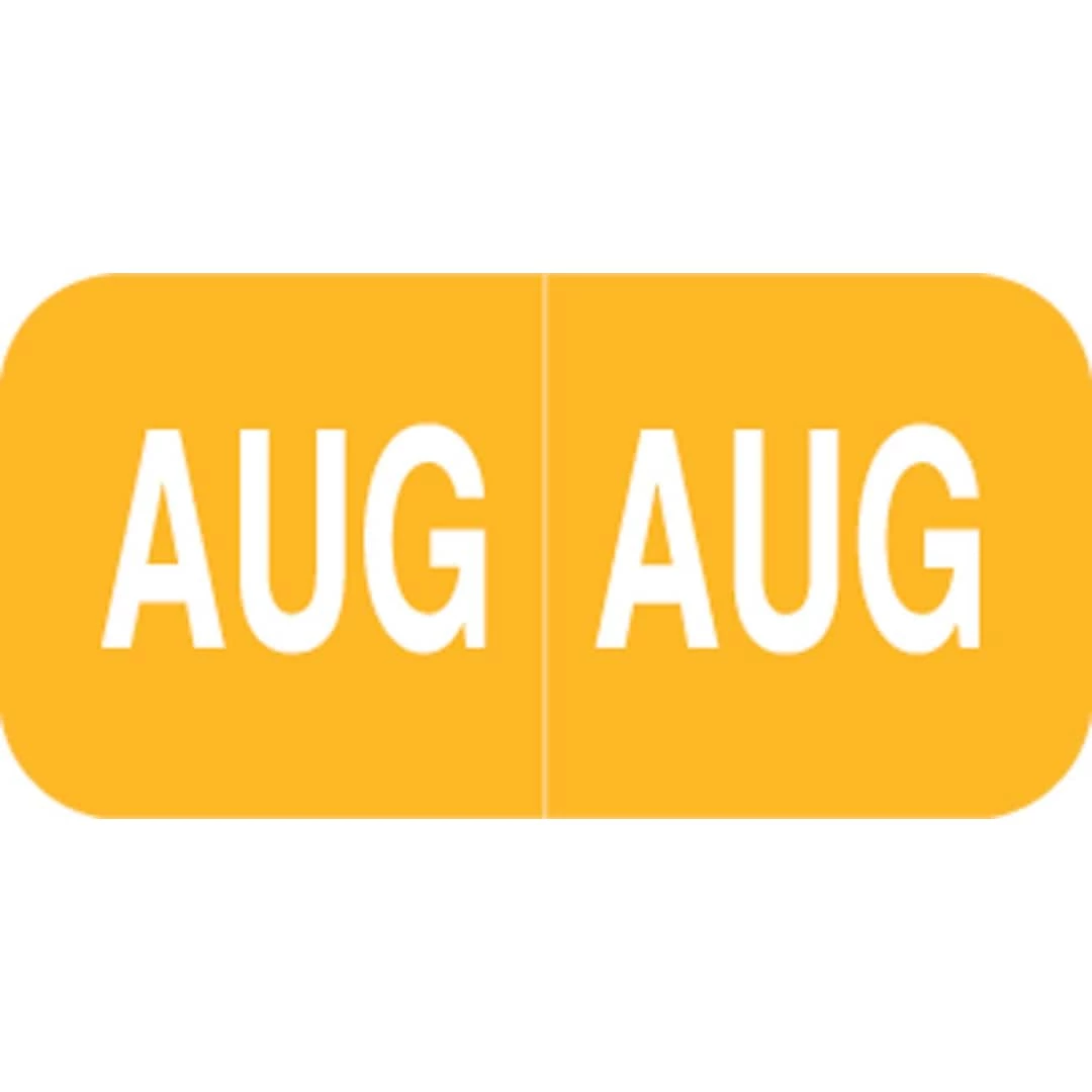 Medical Arts Press® Smead® Compatible Month Labels; August