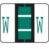 Medical Arts Press® TAB® Products Compatible Alpha Sheet Style Labels; Letter W