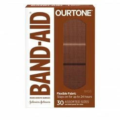 Band-Aid Brand OurTone Adhesive Bandages, BR55, 30 Count