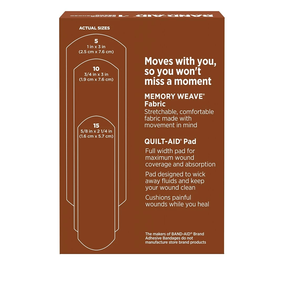 Band-Aid Brand OurTone Adhesive Bandages, BR55, 30 Count - Image 9