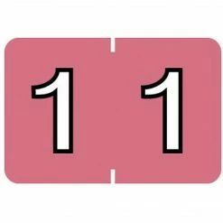 Medical Arts Press® Barkley® & Sycom® Compatible Numeric Sheet Labels; "1"