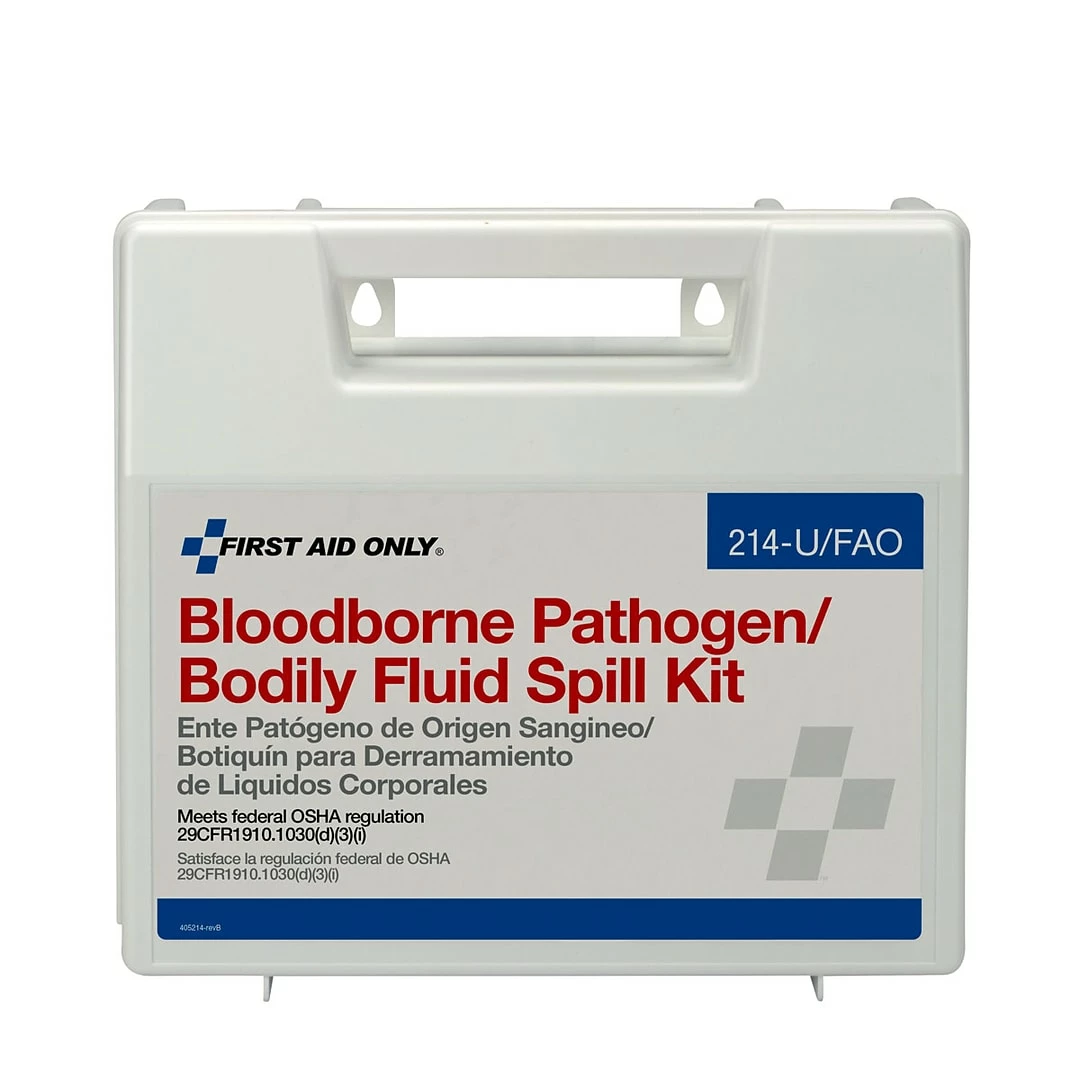First Aid Only Wall-Mount Bloodborne Pathogen And Bodily Fluid Spill Kit, 24 Pieces (214-U/FAO) - Image 3