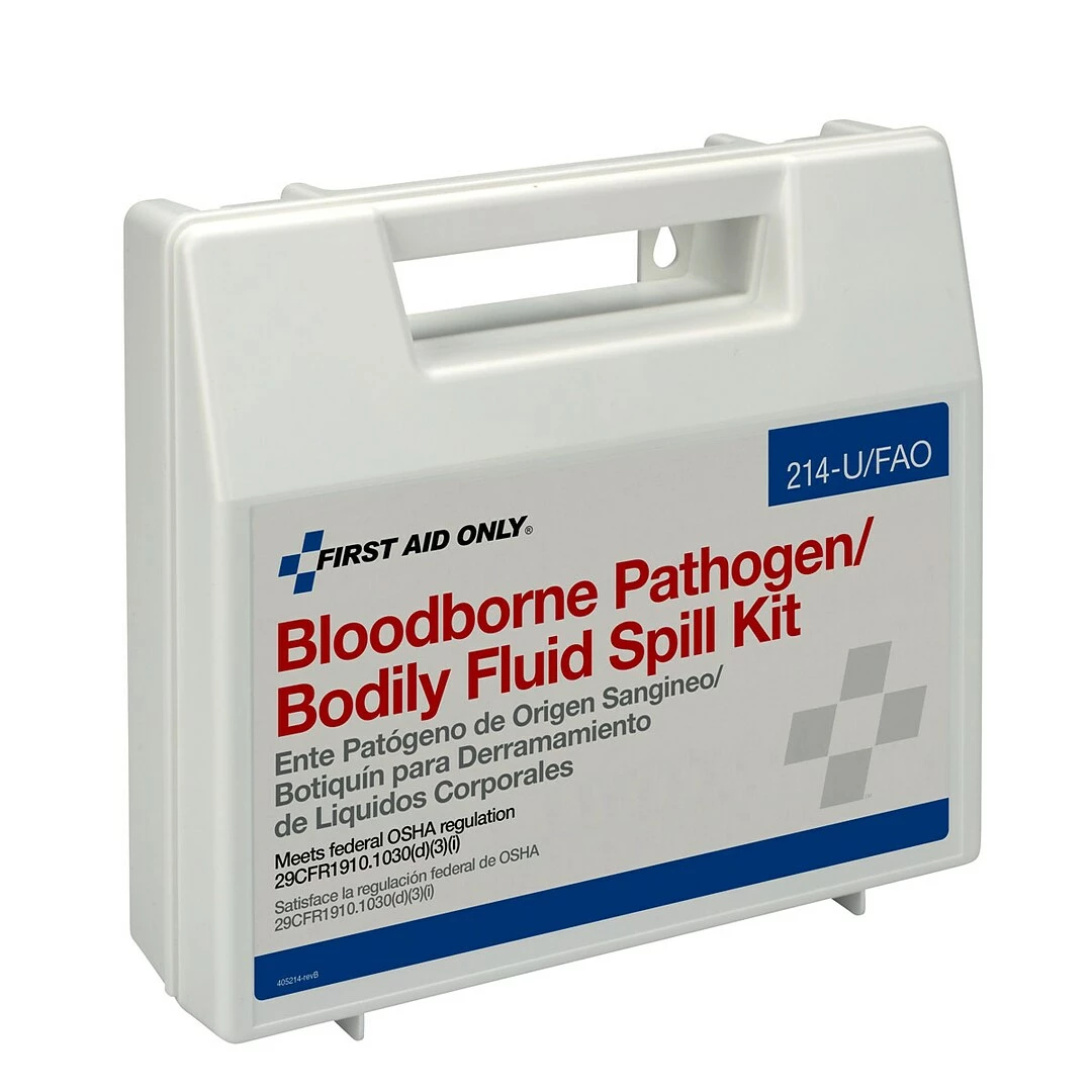 First Aid Only Wall-Mount Bloodborne Pathogen And Bodily Fluid Spill Kit, 24 Pieces (214-U/FAO) - Image 4