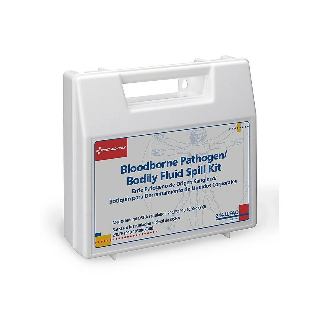 First Aid Only Wall-Mount Bloodborne Pathogen And Bodily Fluid Spill Kit, 24 Pieces (214-U/FAO) - Image 5