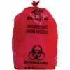 Heritage Bag Heritage, Healthcare Printed Biohazard Bags/Liners, 50-56 Gallon, 43x47, Low Density, 1.3 Mil, Red, 100 CT