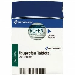 SmartCompliance First Aid Only® PhysiciansCare® Ibuprofen Tablets, 200 Mg, 2 Tablets/Packet, 10 Packets/Box (FAE-7014)