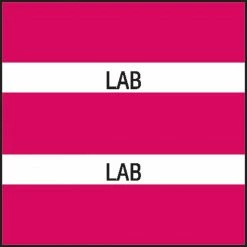 Medical Arts Press® Large Chart Divider Tabs, Lab, Magenta