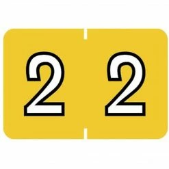 Medical Arts Press® Barkley® & Sycom® Compatible Numeric Sheet Labels; "2"