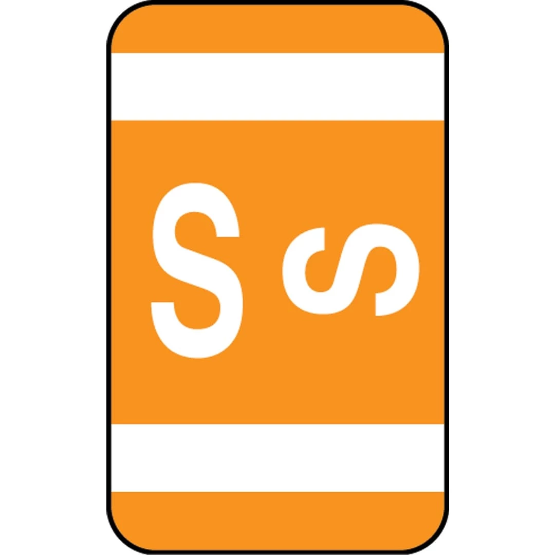 Medical Arts Press® Smead® Alpha-Z® Compatible Alpha Sheet Labels, "S"