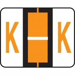 Medical Arts Press® TAB® Products Compatible Alpha Roll Labels, Letter K